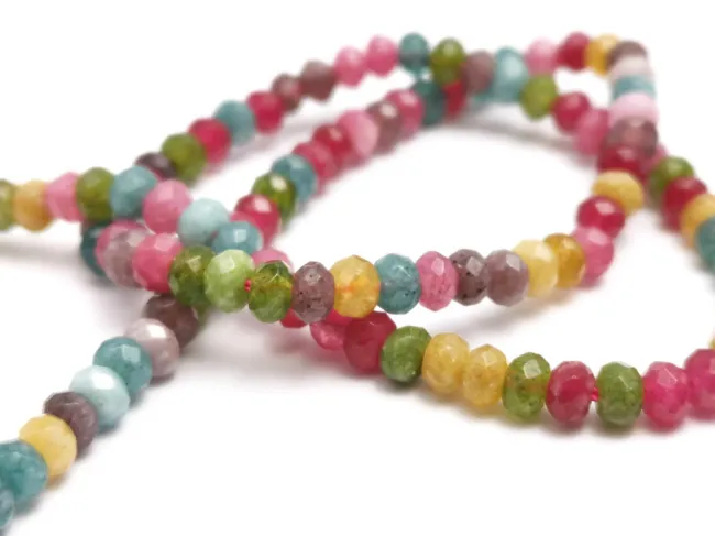 Sirag jad rondel 4x3mm mix multicolor