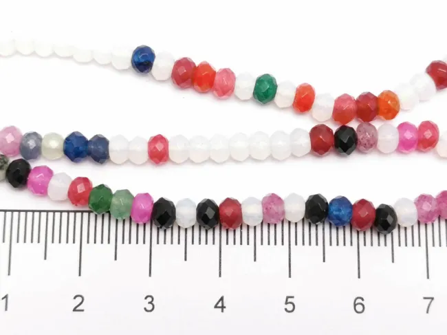 Sirag jad rondel 4x3mm multicolor