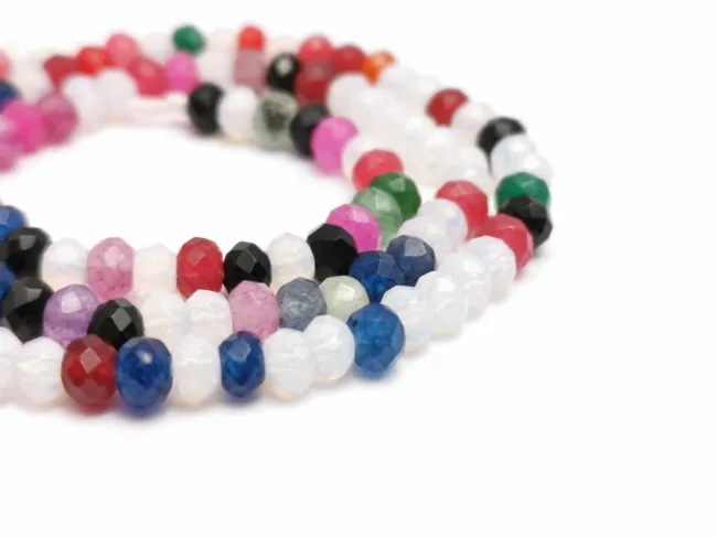 Sirag jad rondel 4x3mm multicolor