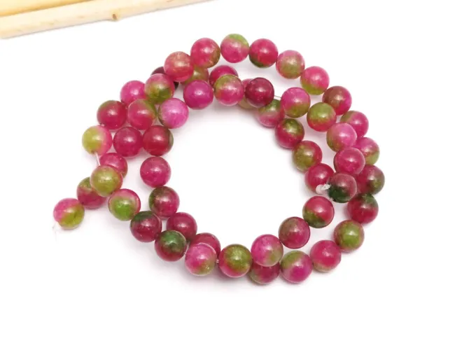 Sirag jad sfere 6mm magenta verde