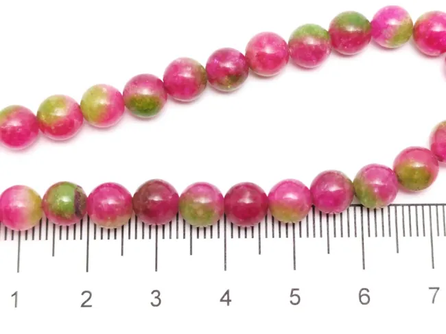 Sirag jad sfere 6mm magenta verde