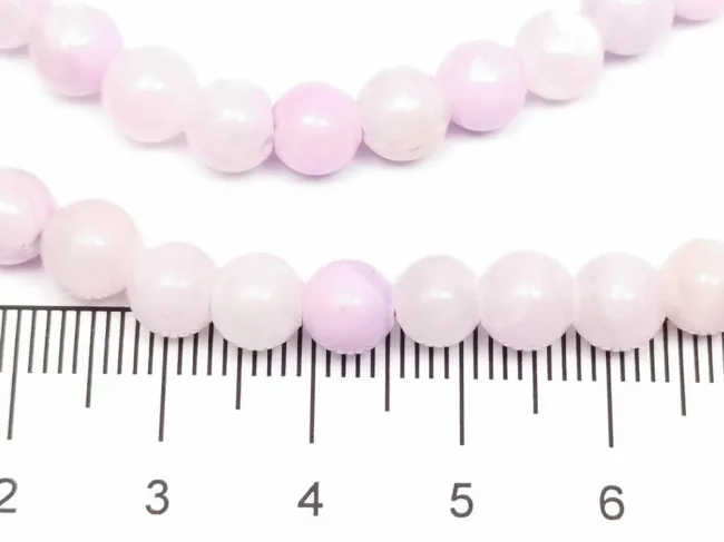 Sirag jad sfere 6mm roz lila pastel