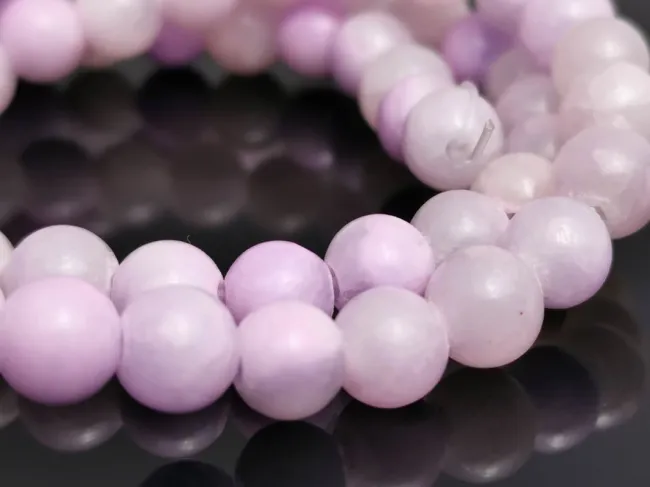 Sirag jad sfere 6mm roz lila pastel