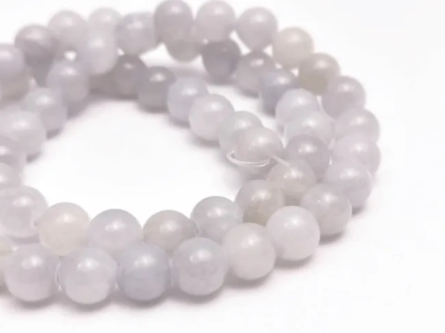Sirag jad sfere 6mm gri pastel