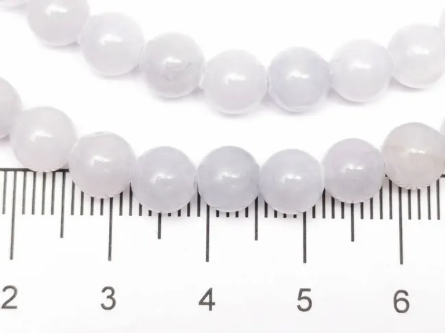 Sirag jad sfere 6mm gri pastel