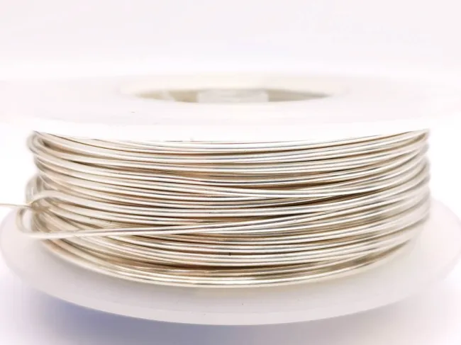 Sarma de modelaj cupru non tarnish grosime 1.25mm placata cu argint (1m)