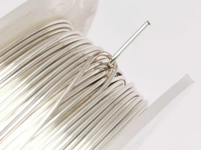 Sarma de modelaj cupru non tarnish grosime 1mm placata cu argint (1m)