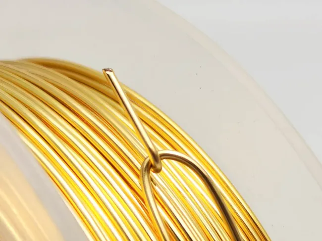 Sarma de modelaj cupru non tarnish grosime 1mm gold (1m)