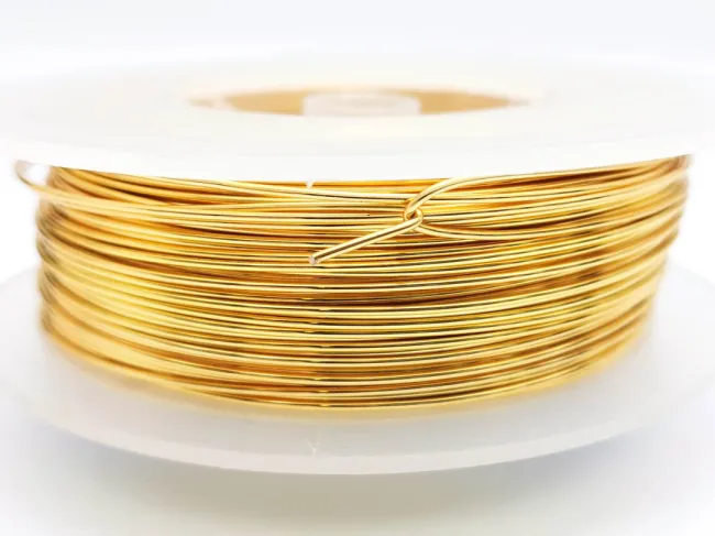 Sarma de modelaj cupru non tarnish grosime 1mm gold (1m)