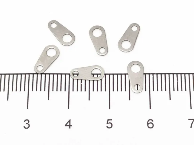 Terminatie lant otel inoxidabil 316 hipoalergenic 9x5mm (1buc)