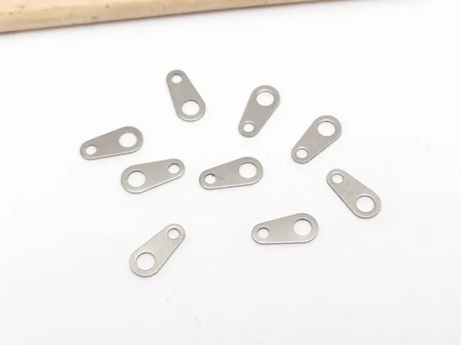 Terminatie lant otel inoxidabil 316 hipoalergenic 9x5mm (1buc)