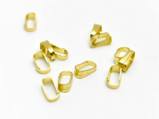 Agatatoare pandantiv otel inoxidabil 304 auriu 6x3.5x2mm (1buc)