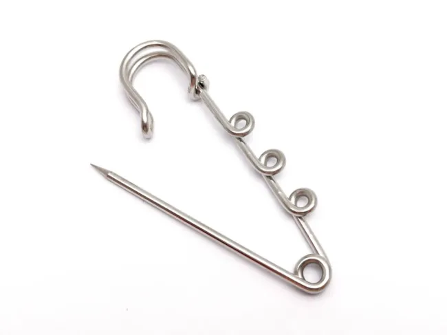 Ac de brosa otel inoxidabil 304 cu trei bucle 49x16x7mm