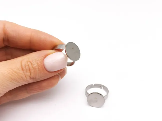 Baza de inel reglabila otel inoxidabil 304 platou 14mm