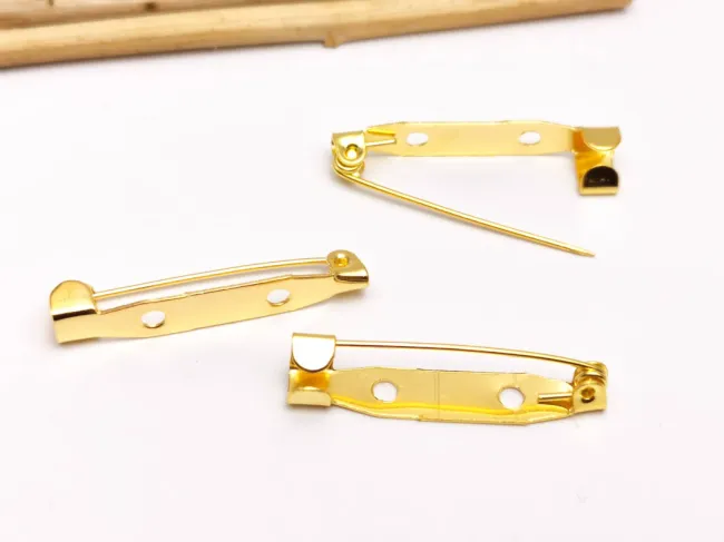 Baza pentru brosa 30x5mm auriu (1buc)