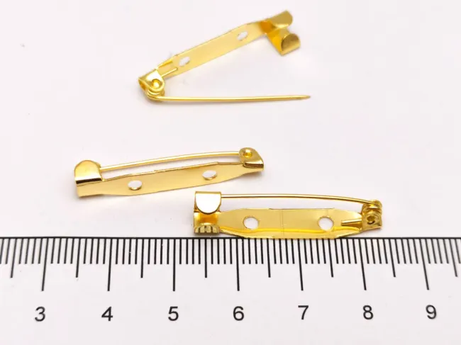 Baza pentru brosa 30x5mm auriu (1buc)