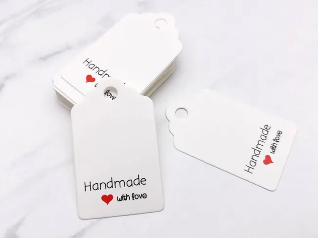 Etichete hartie handmade 50x30x0.4mm (50buc)