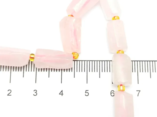 Sirag scurt cuart roz tub 13~11x6~7mm