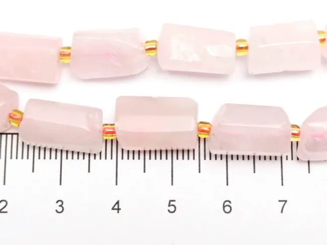 Sirag scurt cuart roz tub 13~11x8~9mm