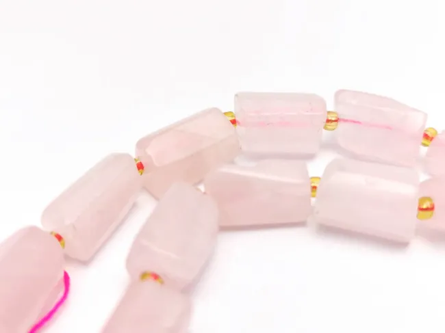 Sirag scurt cuart roz tub 13~11x8~9mm