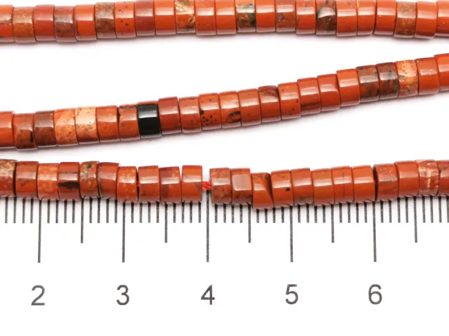 Sirag Jasp rosu disc 4x2mm