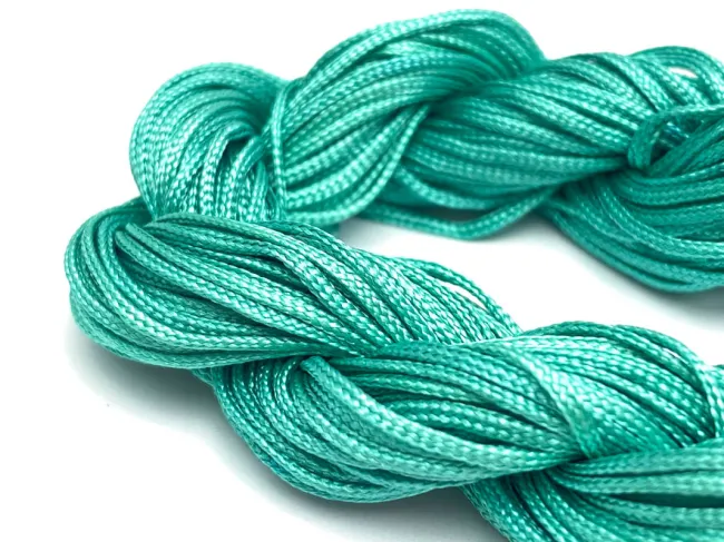 Snur cu nylon pentru bratari grosime 1mm turcoaz (26m)