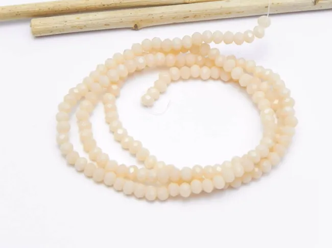 Margele cristal rondel 2.5x2mm silk opac (sirag)