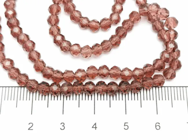 Margele cristal rondel fatetat 4x3mm ametist inchis (sirag)