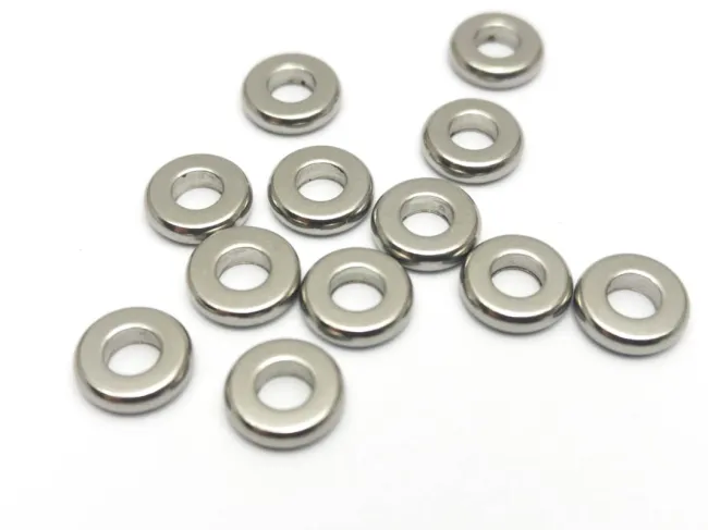 Margele otel inoxidabil rondele 8x2mm (1buc)