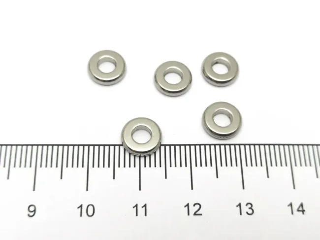 Margele otel inoxidabil rondele 8x2mm (1buc)