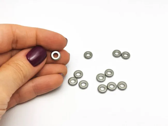 Margele otel inoxidabil rondele 8x2mm (1buc)