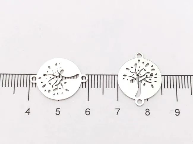 Link otel inoxidabil copacul vietii 19x15mm