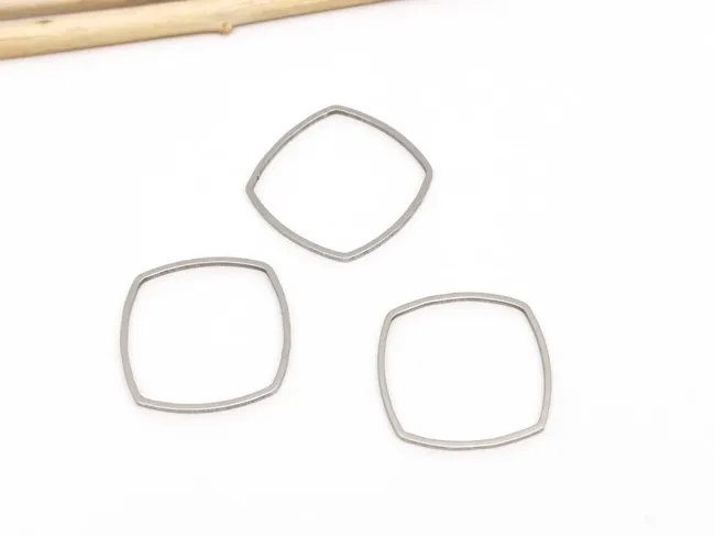 Link otel inoxidabil rombus 20x20x1mm