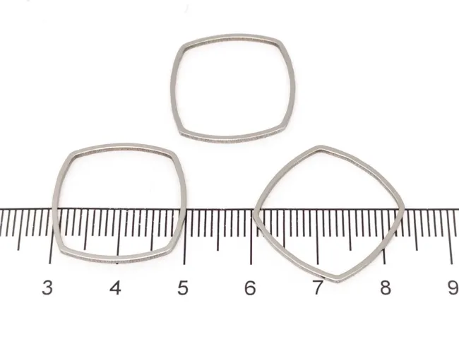 Link otel inoxidabil rombus 20x20x1mm