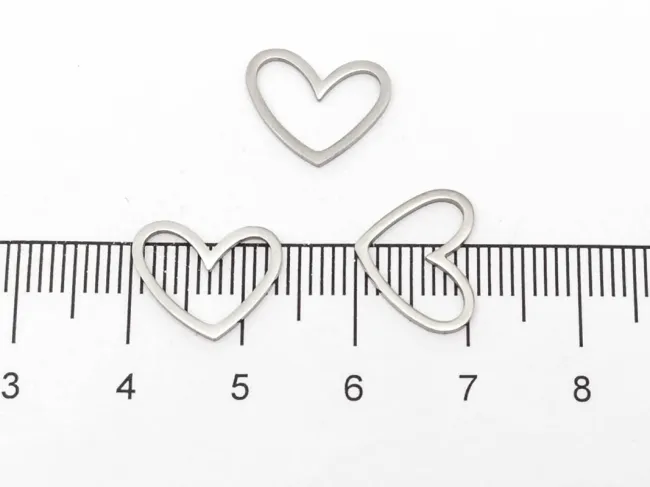 Link otel inoxidabil inima 13x10mm