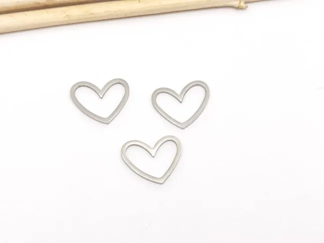 Link otel inoxidabil inima 13x10mm