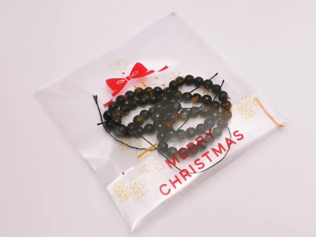 Pungi celofan autoadezive de craciun 13x10cm (10buc)