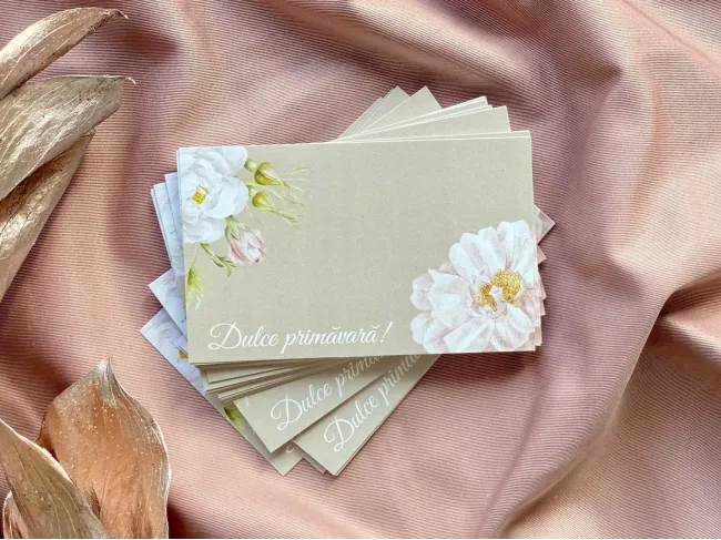 Cartonas martisor dulce primavara 8.6x5.3cm (50buc)