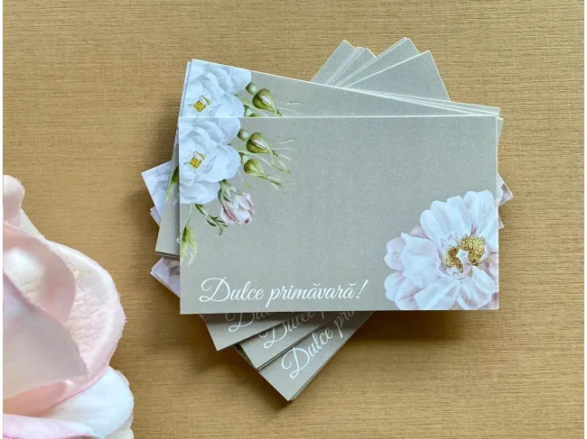 Cartonas martisor dulce primavara 8.6x5.3cm (50buc)