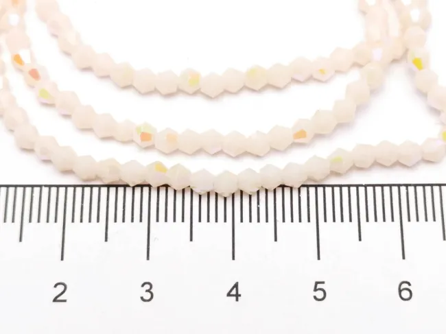 Margele cristal biconic 2x3mm silk opac heliotrop (sirag)