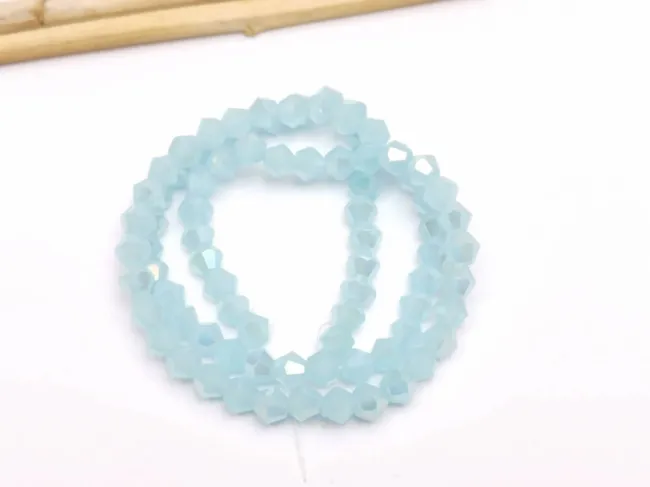 Margele cristal biconic 4mm aquamarin opal AB (sirag)