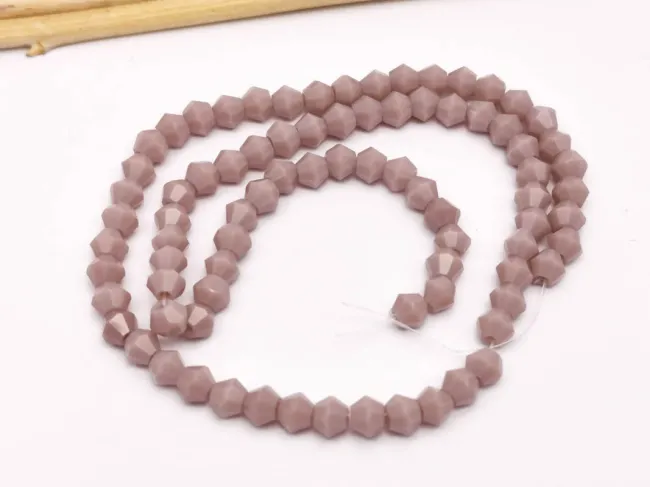 Margele cristal biconic 4mm mov pal opac (sirag)