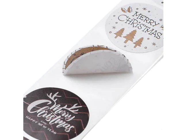 Rola etichete adezive de craciun