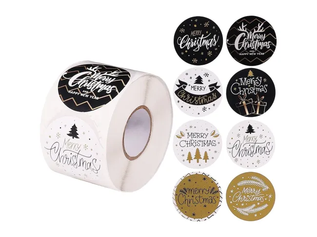 Rola etichete adezive de craciun