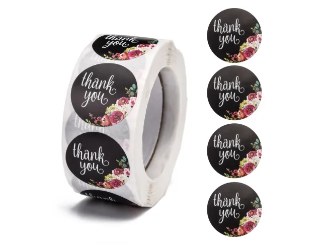 Rola etichete adezive thank you