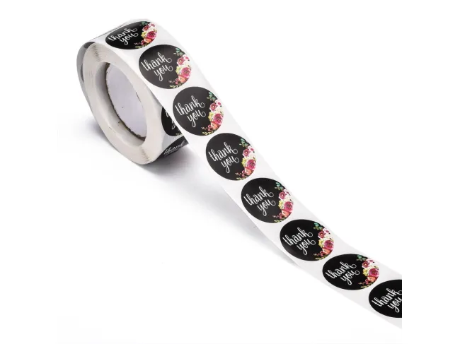 Rola etichete adezive thank you