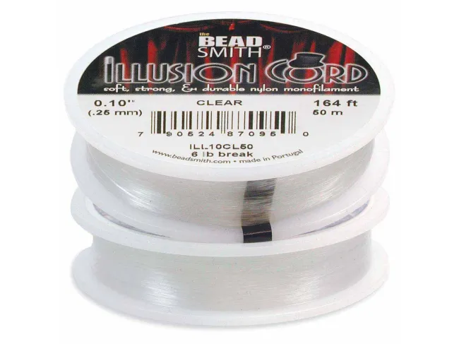 Fir nylon Illusion cord grosime 0.25mm transparent (50m)