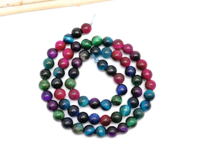 Sirag Ochi de tigru sfere 6mm multicolor