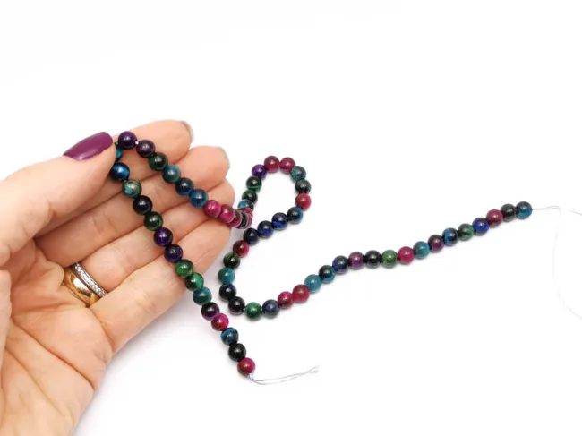 Sirag Ochi de tigru sfere 6mm multicolor