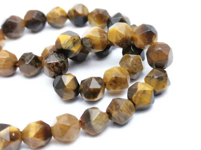 Sirag scurt Ochi de tigru fatetat 6x5mm